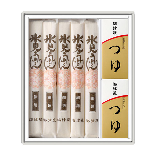 海津屋　氷見うどん細麺詰合せ(めんつゆ付)(送料込み)
