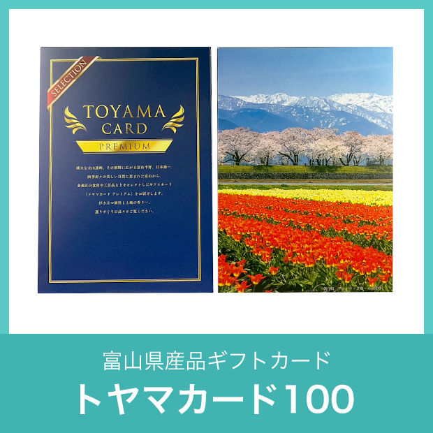 富山県産品ギフトカード「トヤマカード100」
